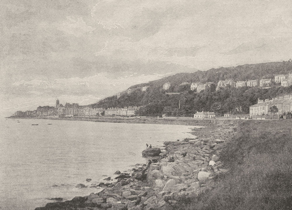 SCOTLAND. Gourock 1901 old antique vintage print picture